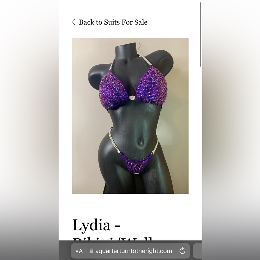 Bodybuilding Bikini competition suit 5’1 - 110 LBS stage weight.